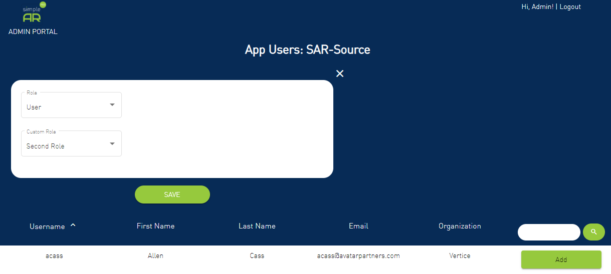 Update App User
